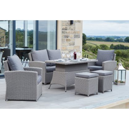 An Image of Murcia 6 Seat Garden Sofa Set