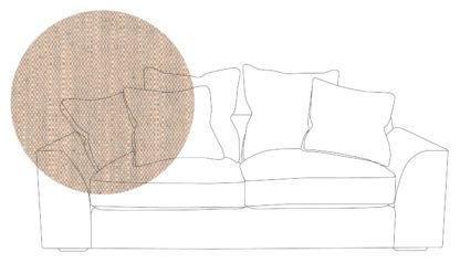 An Image of Heal's Cumulus 4 Seater Sofa Cotton Grain Black Feet