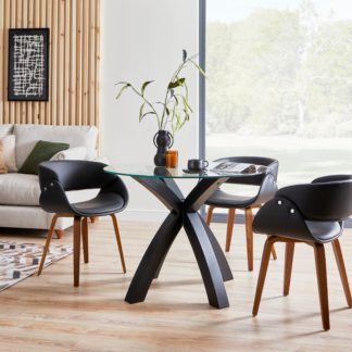 An Image of Xavi Dining Table Black