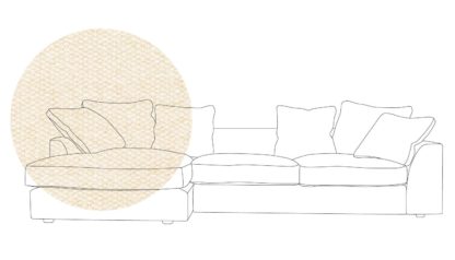 An Image of Heal's Cumulus Left Hand Facing Corner Sofa In Velvet