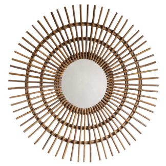 An Image of Round Bamboo Mirror