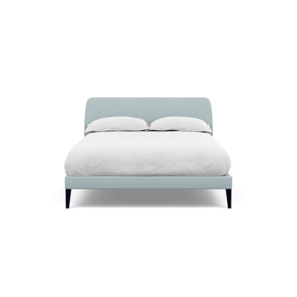 An Image of Heal's Wallis Bedstead Double Brushed Cotton Cadet Black