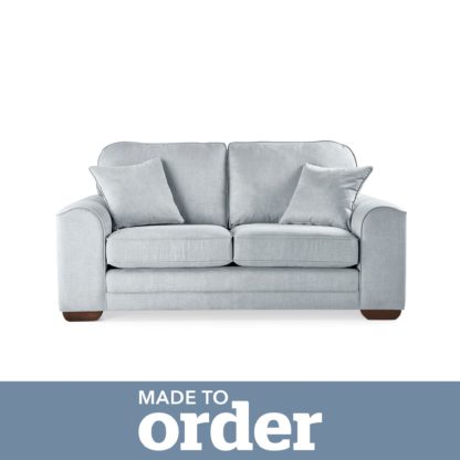 3e2234fc6a483d22f6e9c4e1a6aea04949cf2e57a6bc1f638115cf0d0aeb2703.jpg An Image of Morello 2 Seater Sofa Brushed Plain Fabric Brushed Plain Cobalt