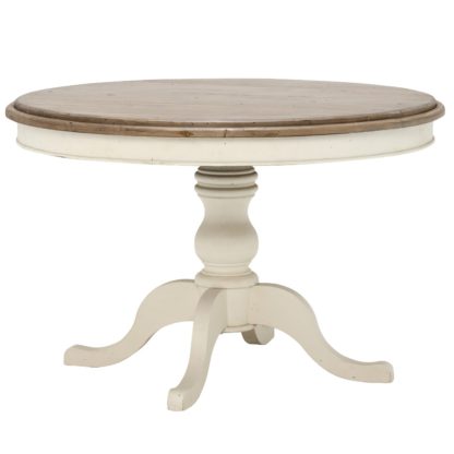 3ff4f70a584d1467eaf8c1b751c144a469aef5fb68552d2b3d8c4c354a6c7f84.jpg An Image of Carisbrooke Round Dining Table, Stucco White