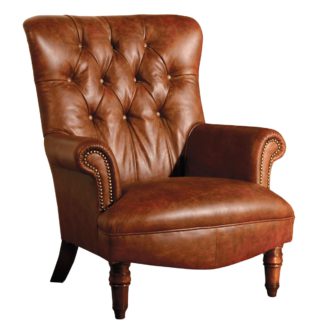 An Image of Harris Tweed Calvay Chair, Leather