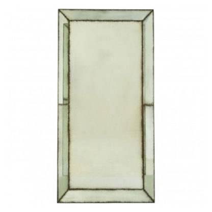 41b1343811115f69bc2e5ca08a03b722f7a7ac6ebf25eaa9edb0bc72fd5ddd82.jpg An Image of Raze Large Bevelled Edges Wall Mirror In Antique Brass Frame