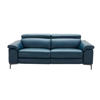 An Image of Paolo Leather 2 Seater Sofa
