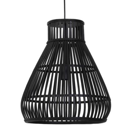 An Image of Rattan Pendant, Black