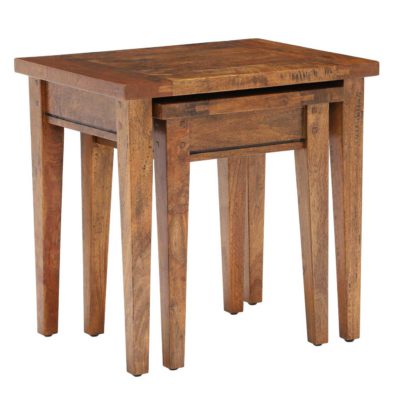 An Image of New Frontier Mango Wood Nest of Tables