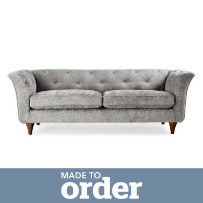 447bad1806604d0153ff82b8bd8068c274be0a4fa9790f40f7c0ebd2bbcdbf4e.jpg An Image of Jaipur 3 Seater Sofa Luxury Chenille Premium Chenille Sand