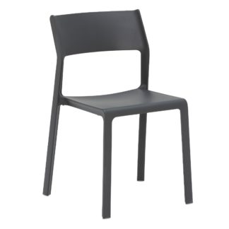 An Image of Calisto Garden Dining Chair, Anthracite
