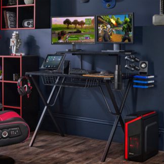 An Image of Ultimate Gaming Desk Black