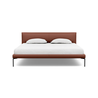 An Image of Heal's Matera Bedstead Super King Leather Hide Oanna 7183