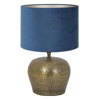 An Image of Hammered Table Lamp, Gold