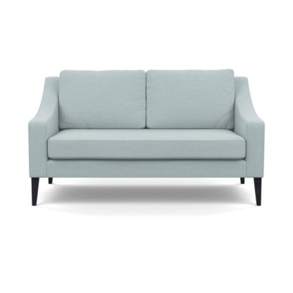 An Image of Heal's Richmond 2 Seater Sofa Brushed Cotton Cadet Black Feet