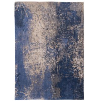 An Image of Mad Men Cracks Rug, Abyss Blue