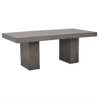 An Image of Geradis Solid Dining Table, Concrete