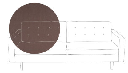 An Image of Heal's Hepburn 4 Seater Sofa Leather Grain Chocolate 068 Natural Feet