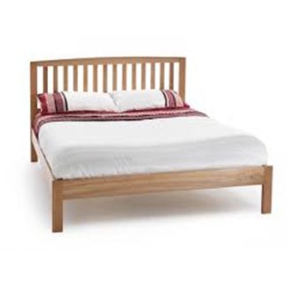 An Image of Thornton Wooden Small Double Bed In Oak