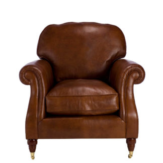 An Image of Parker Knoll Meredith Leather Chair, London Saddle
