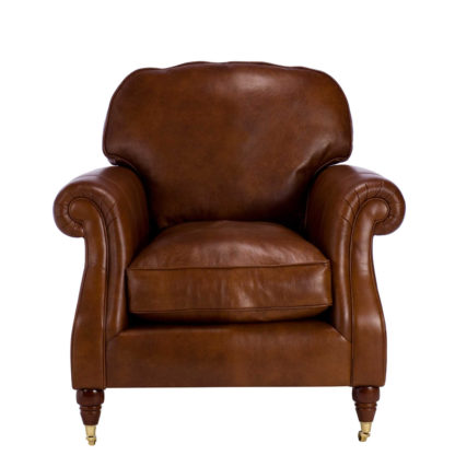 An Image of Parker Knoll Meredith Leather Chair, London Saddle