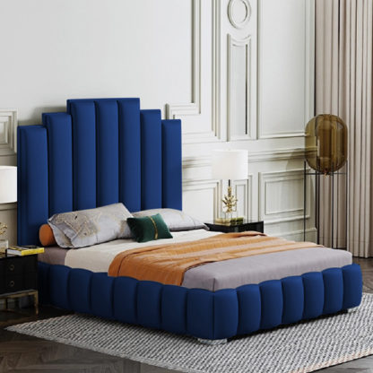 563d3d280ab17aebd177f6962fcb28d96b1ed55ec0c4ad401101ea7fd4e313c6.jpg An Image of Leica Plush Velvet Double Bed In Blue