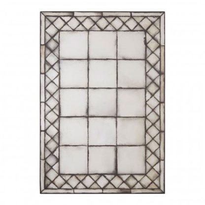 572f7cdd202efbbdfbd85ba8556eb17464462ad35d9d8f7e09ffff2fa2286552.jpg An Image of Raze Cross Frame Wall Bedroom Mirror In Antique Silver Frame