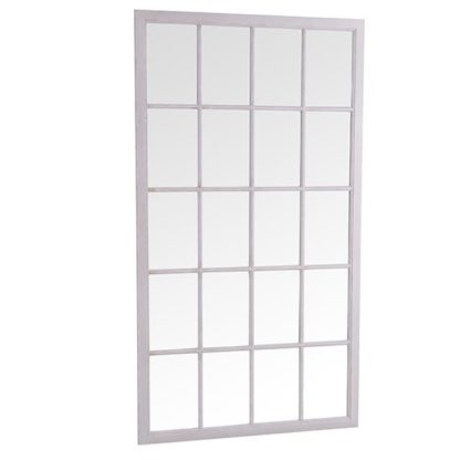 57caf71a0180f224b8e4be8bf0c0e261a47270d79cfd4a2741fab81585f24bc7.jpg An Image of Moncton Leaner Window Bedroom Mirror In Distressed Grey