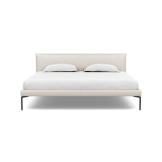 An Image of Heal's Matera Bedstead Super King Leather Hide Oanna 7183