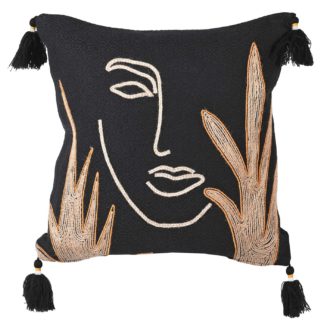 An Image of Silhouette Cushion, Black