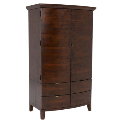 An Image of Navajos Reclaimed Wood Wardrobe, Chestnut