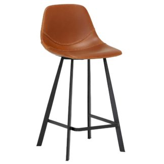 An Image of Fiori Counter Stool, Brown
