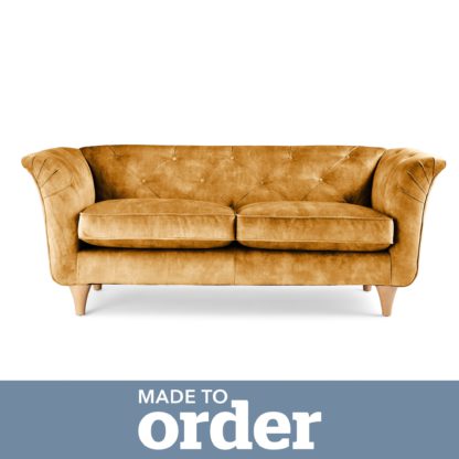 5e0b80ecafc506e81e5219413ecd9e3f245be2e6f2860e704f92a46a2f0b83d6.jpg An Image of Jaipur 2 Seater Sofa Slub Velvet Slub Velvet Forest Green