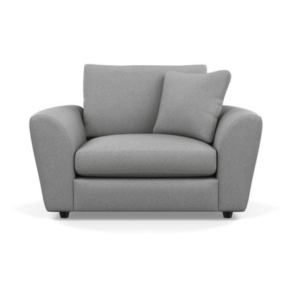 An Image of Heal's Snooze Loveseat Smart Velvet Artichoke Black