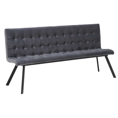 An Image of Arlo Buttoned Velvet Bench