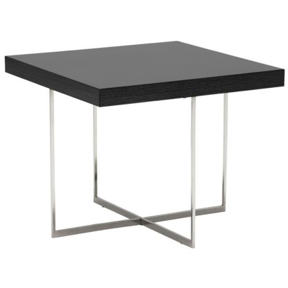 An Image of Borgia Lamp Table, Grey Highgloss