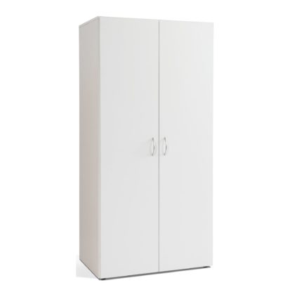65c14ee8e19ffd8d32fa8d3275fb1f7165ad3dc8b26f3f6b6afd29880e256614.jpg An Image of Fusion 2 Door Wardrobe White White