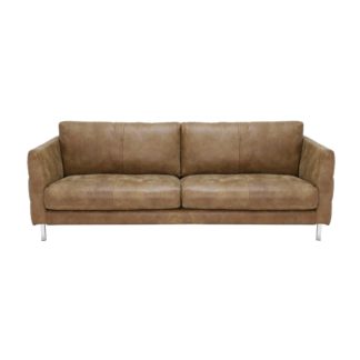 An Image of Lars 3.5 Seater Leather Sofa