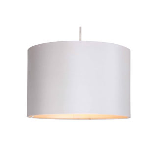 An Image of Silk Drum Lamp Shade - Dove Grey