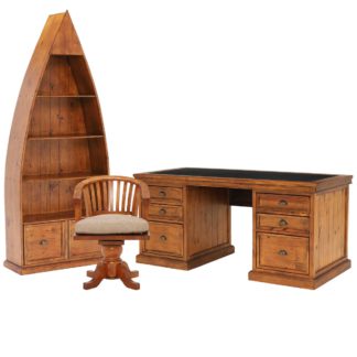 An Image of Villiers Reclaimed Wood Office Set