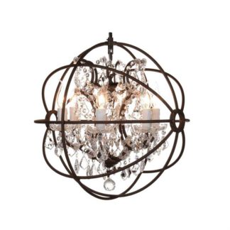 An Image of Timothy Oulton Gyro Small Chandelier, Antique Rust