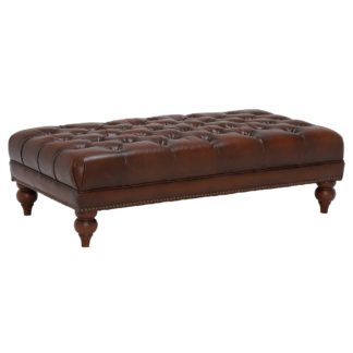 An Image of Ullswater Rectangular Footstool, Vintage Tabac