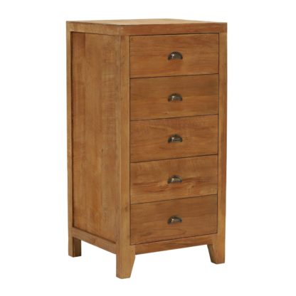 An Image of Tambora 5 Drawer Tallboy