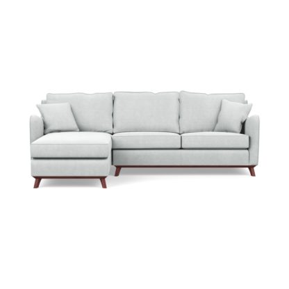 An Image of Heal's Ravello Left Hand Corner Sofa Broad Weave Lagoon