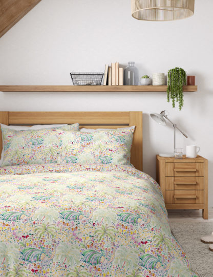 An Image of M&S Pure Cotton Bird & Butterfly Bedding Set