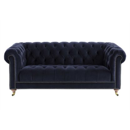 An Image of Ullswater Velvet 3 Seater Chesterfield Sofa