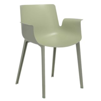 An Image of Kartell Piuma Dining Chair, Green