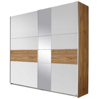 An Image of Savonetta 218cm 2 Door Gliding Wardrobe With Mirror