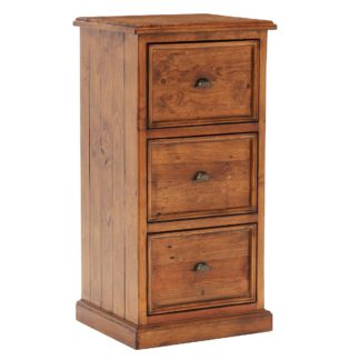 An Image of Villiers Reclaimed Wood 3 Drawer Filing Cabinet