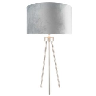 An Image of Tripod Table Lamp, Brushed Silver